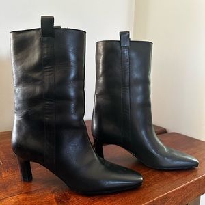 Massimo Dutti leather ankle boots